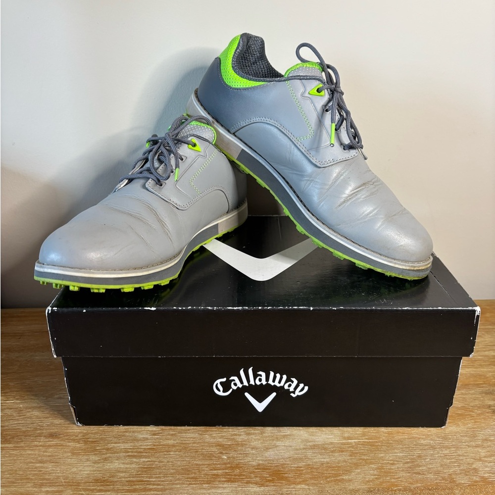 Callaway Mens La Jolla SL Golf Shoes‎ in Gray and Green size 9
